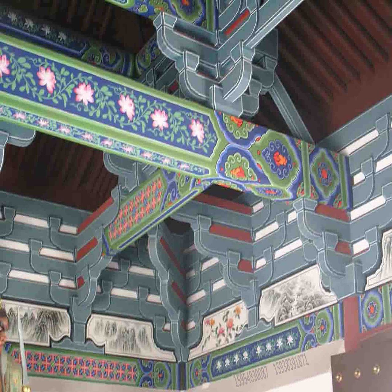 古建筑彩绘之寺庙璇子彩绘（图ZMzM4ODM4OTI0） - 绘画 - 站酷设计师liujiandong原创素材 - 站酷ZCOOL