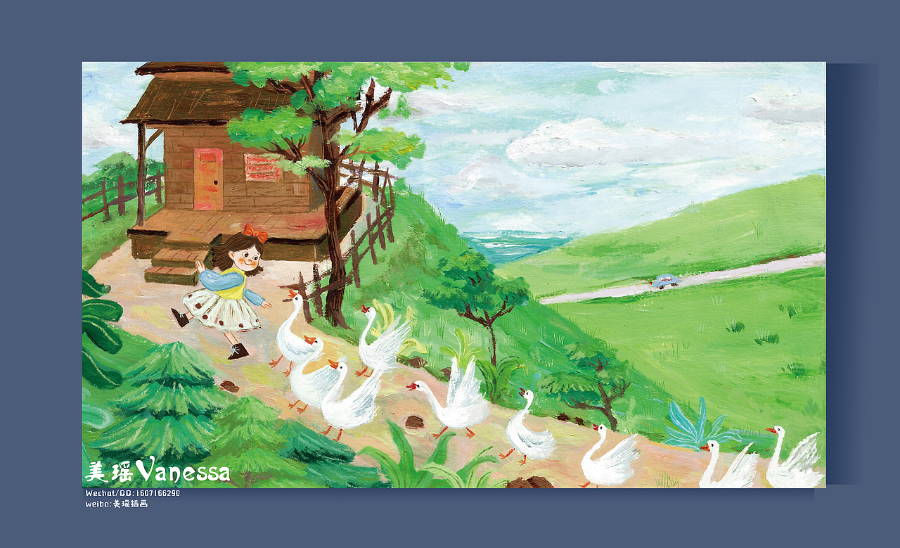 欧美童谣绘本 X 中信出版社已出版（图ZMzA1NzExMjMy） - 绘本 - 站酷设计师美瑶插画原创素材 - 站酷ZCOOL