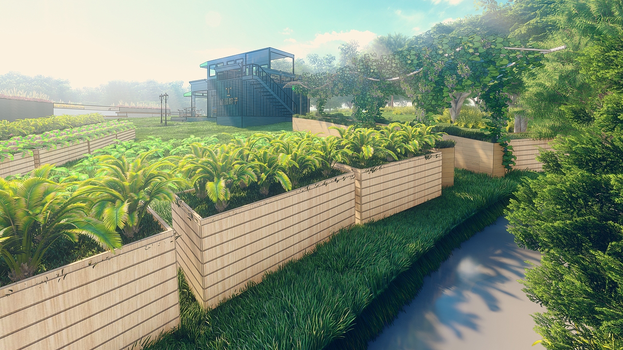 植蔬院子—疫情下校内解压空间设计