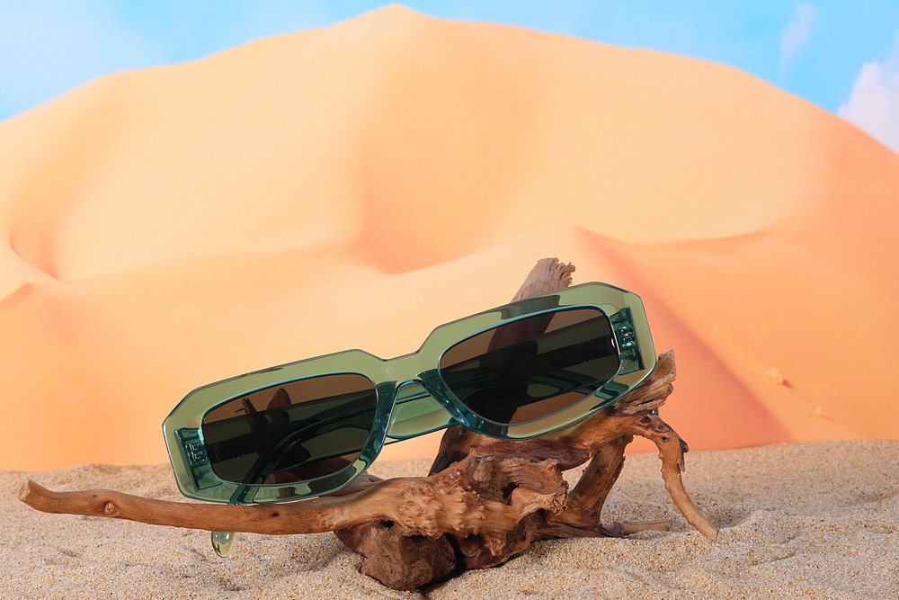 胶架眼镜生产加工厂_GM同款胶架眼镜MF7693绿色-新创森