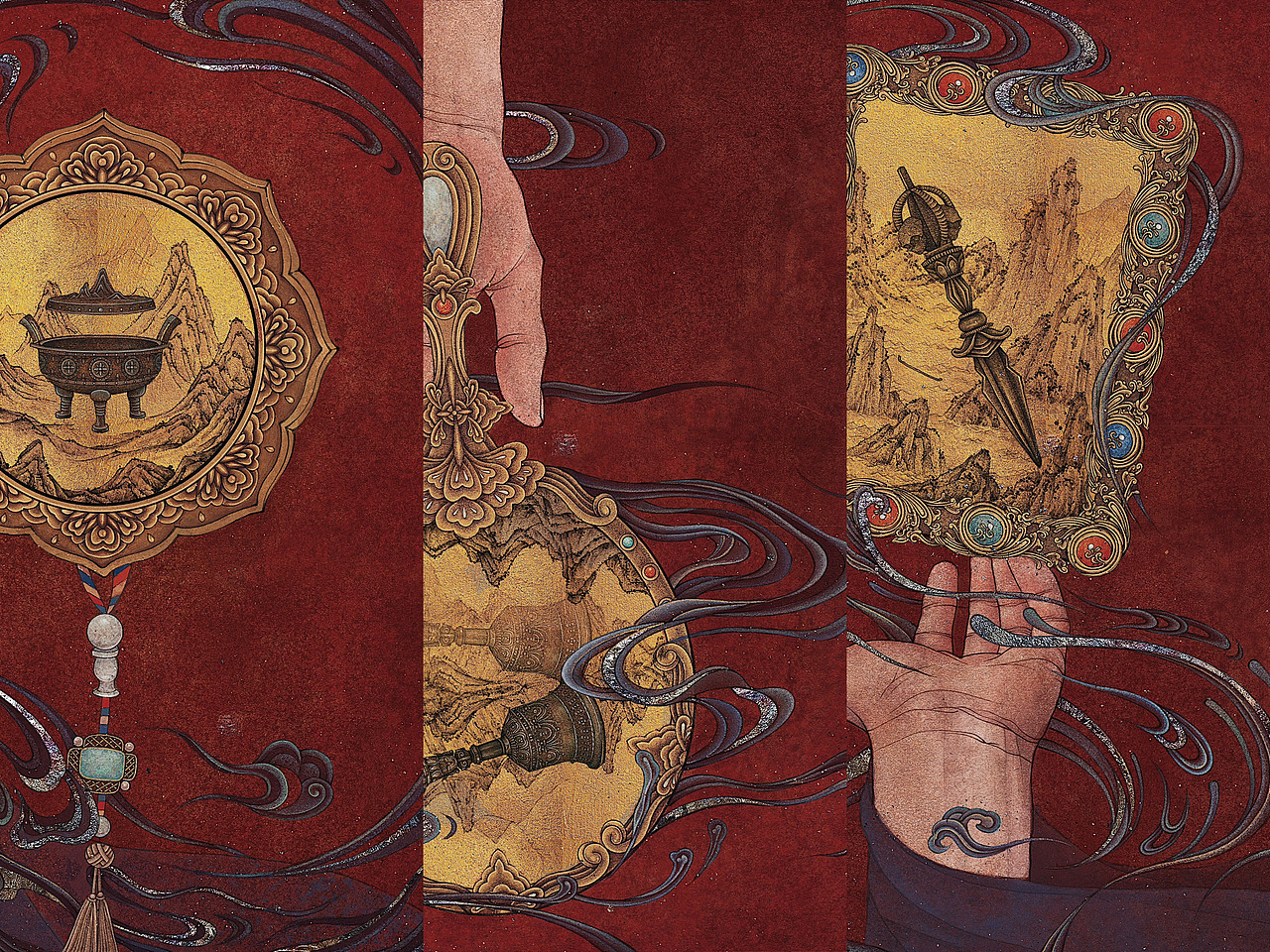 《国师帮帮忙》书籍封面插画