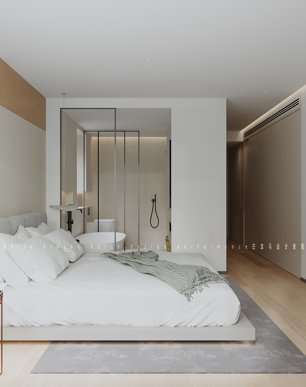 现代原木极简—白龙马效果图（图ZMzA1NDg3MTM2） - 家装设计 - 站酷设计师大吉大利999原创素材 - 站酷ZCOOL