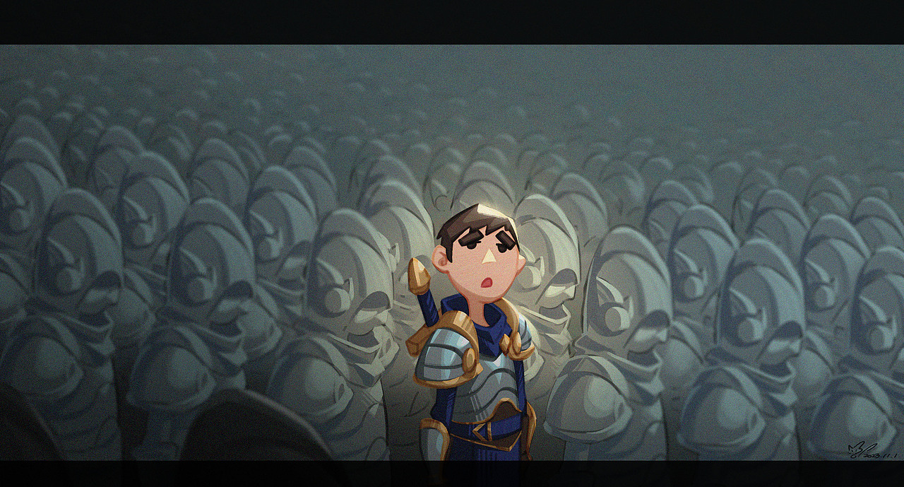 英雄联盟同人-新兵（图ZMzU0NDg0ODE2） - 创作习作 - 站酷设计师没有猫丶原创素材 - 站酷ZCOOL