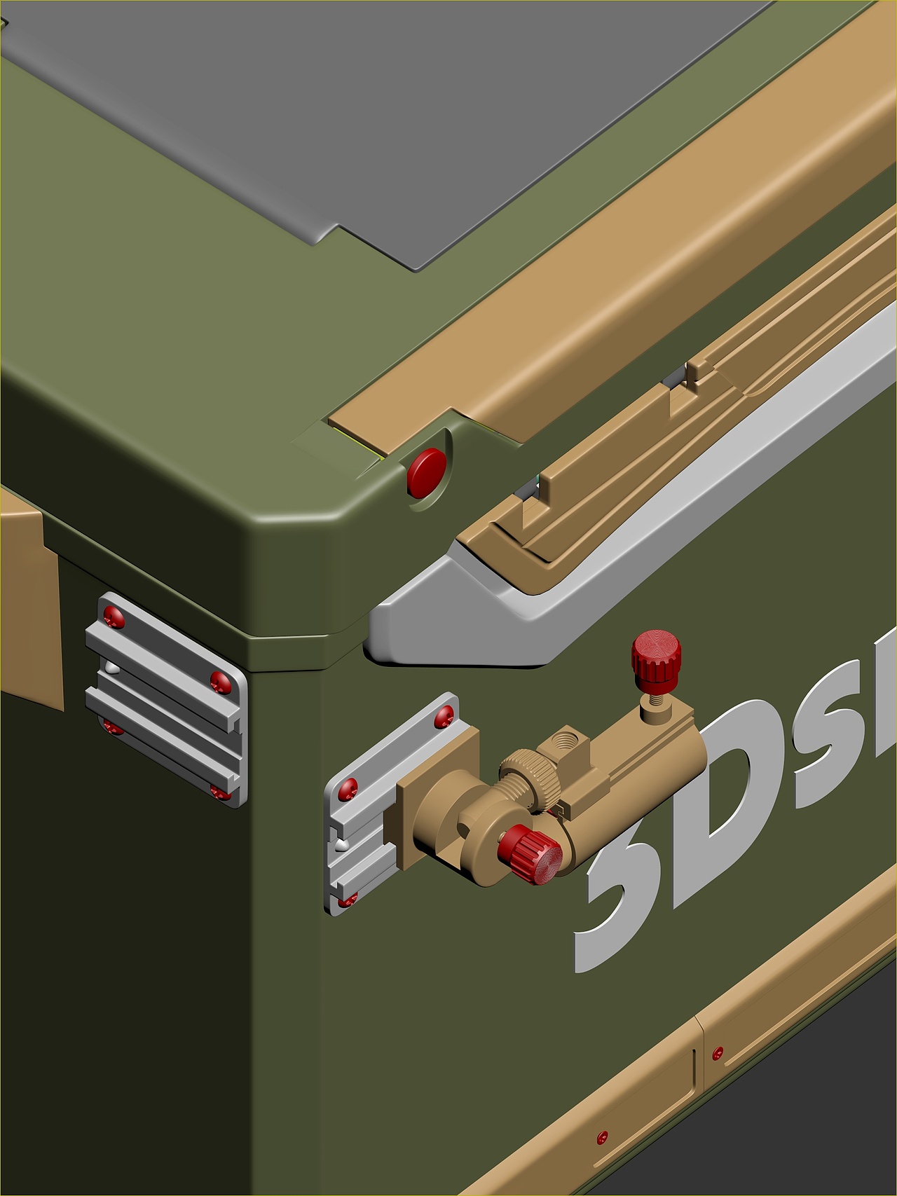 渔具工具箱3D建模