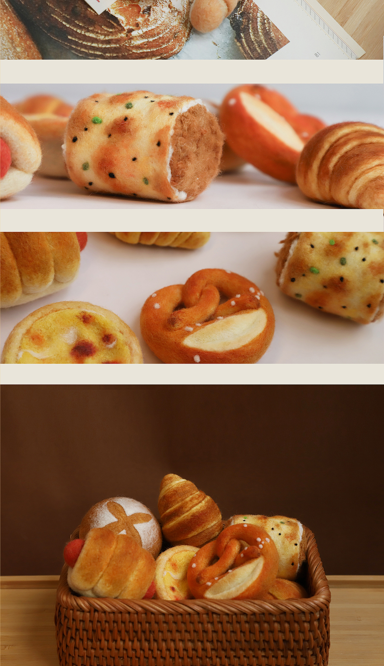 囍囍的羊毛毡 之 面包就是力量！（图ZMzQwNDY4NjY0） - 其他手工艺 - 站酷设计师谢囍囍原创素材 - 站酷ZCOOL