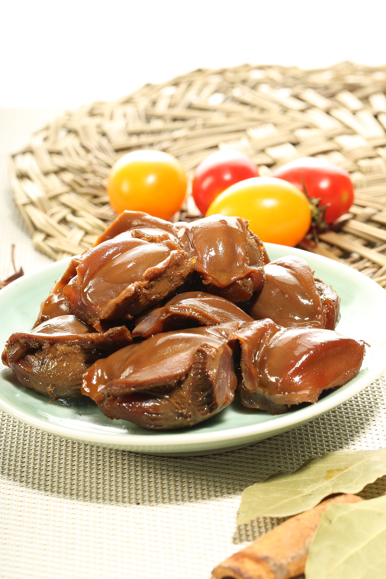 卤鸭胗、鸡胗、美食摄影