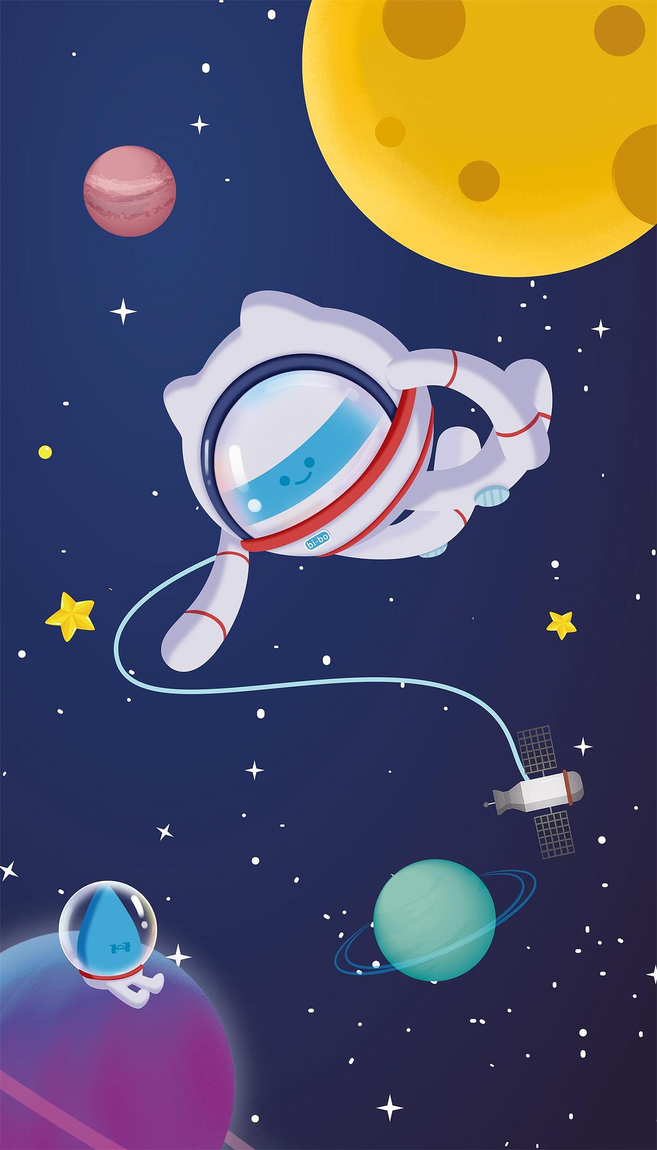 2023年台历安吉尔IP形象设计【宇航员】星空（图ZMzUyNjY2Njky） - 商业插画 - 站酷设计师Long傲天原创素材 - 站酷ZCOOL