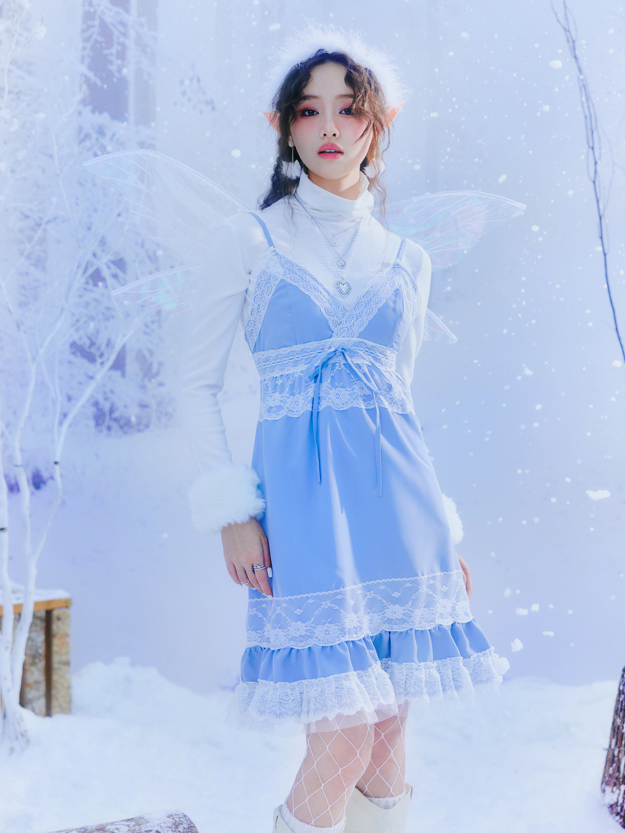 雪地精灵banner|跨境服装品牌拍摄