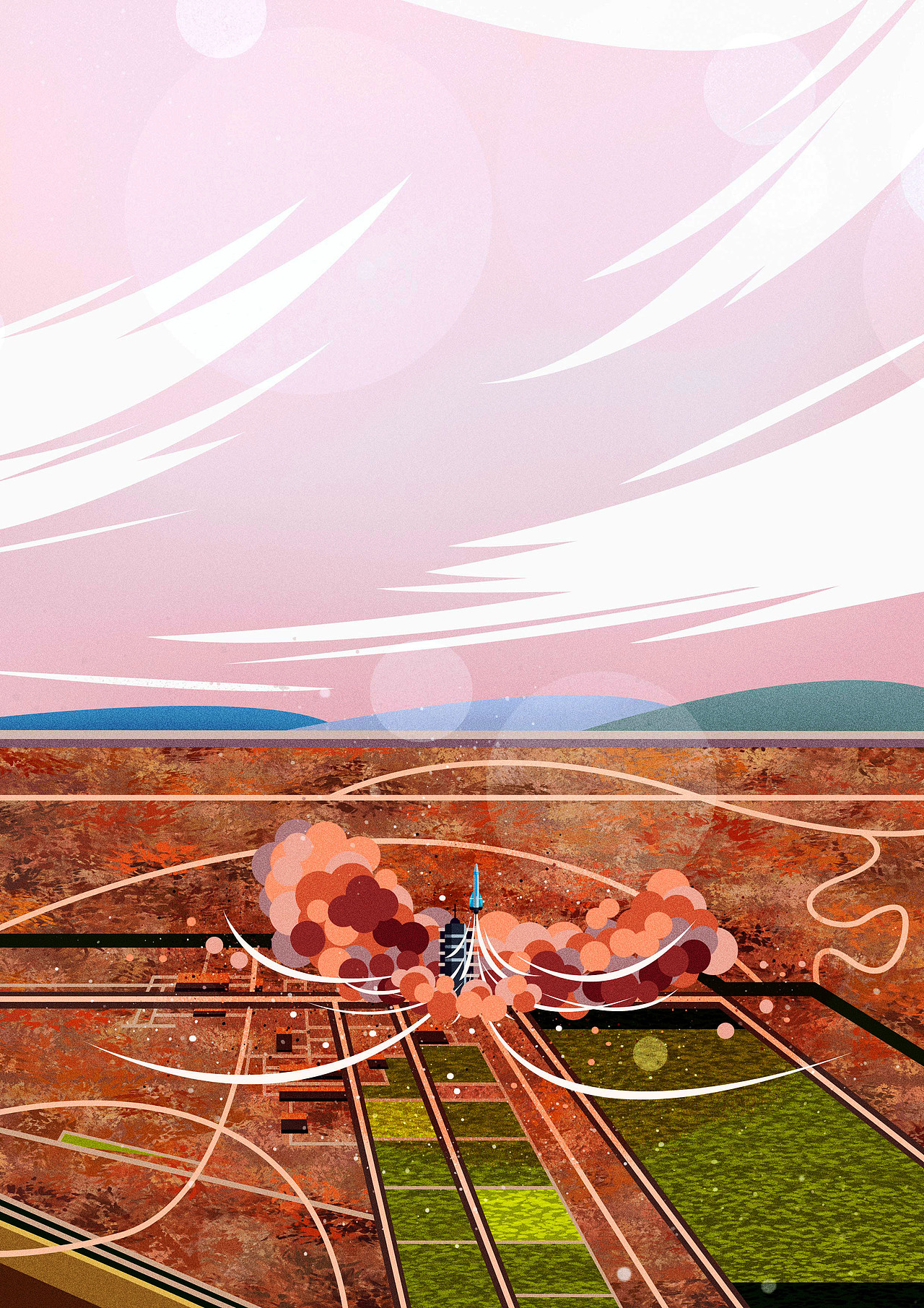 风景图 | 航天九图（图ZMzA1MzIyNDYw） - 商业插画 - 站酷设计师aaaamieya原创素材 - 站酷ZCOOL