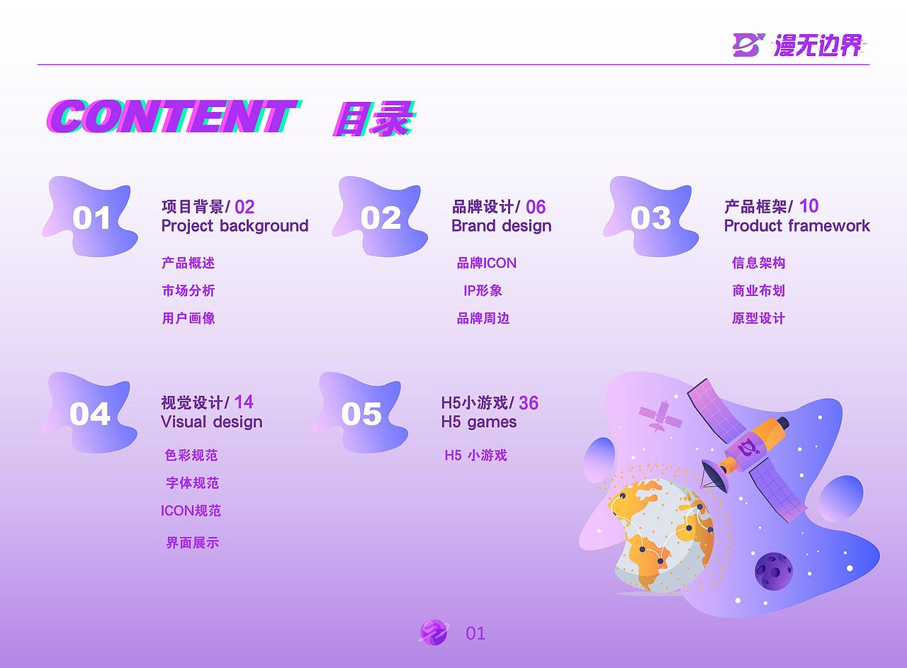 漫无边界APP界面设计