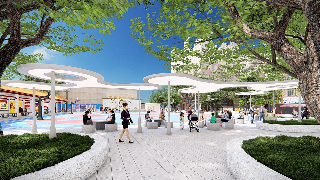 州市白云马岗文化广场环境改造设计（图ZMzU5MDI4ODIw） - 景观设计 - 站酷设计师广州梵境景观设计原创素材 - 站酷ZCOOL