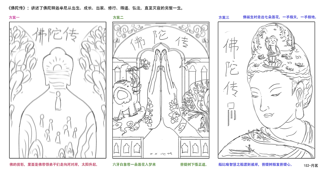 《佛陀传》封面（图ZMzQ3NDA0NzM2） - 绘本 - 站酷设计师月茗原创素材 - 站酷ZCOOL