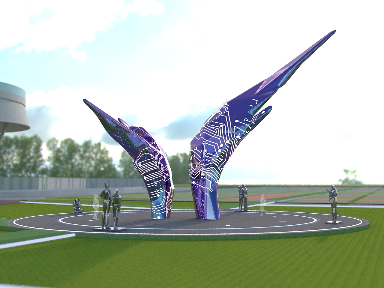 《飞翔之翼》（图ZMzM5MTQzMTc2） - 雕塑 - 站酷设计师袁启成原创素材 - 站酷ZCOOL