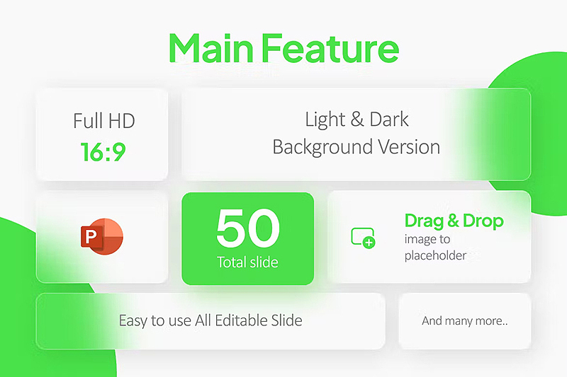 50页高端国外科技风产品展示技术分析PPT模板