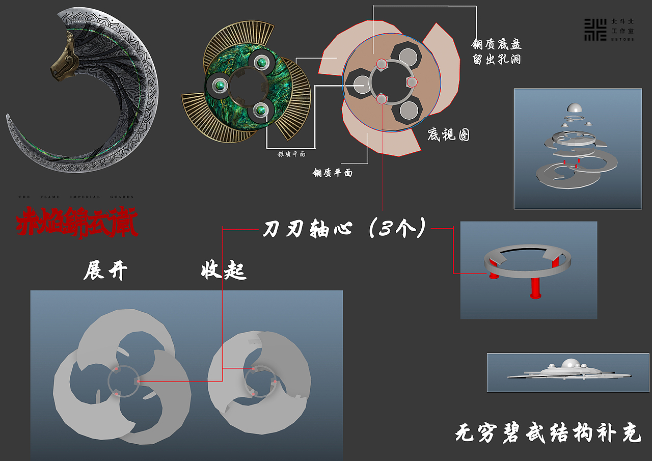 无穷碧 旋刃陀螺拆分