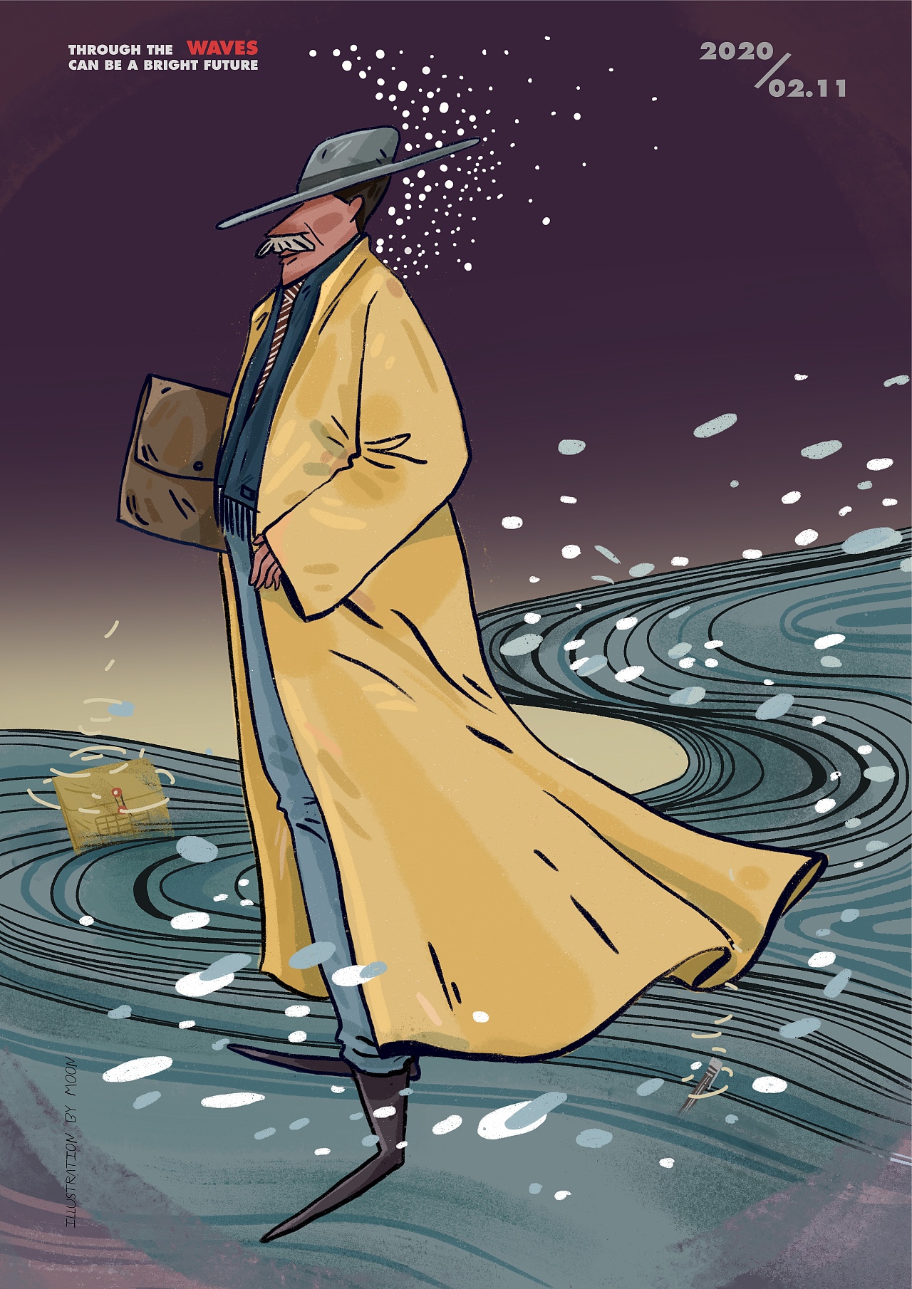 月亮Jiamino--“74天”之系列一（图ZMzE0NDYyMzEy） - 艺术插画 - 站酷设计师木丁插画工作室原创素材 - 站酷ZCOOL