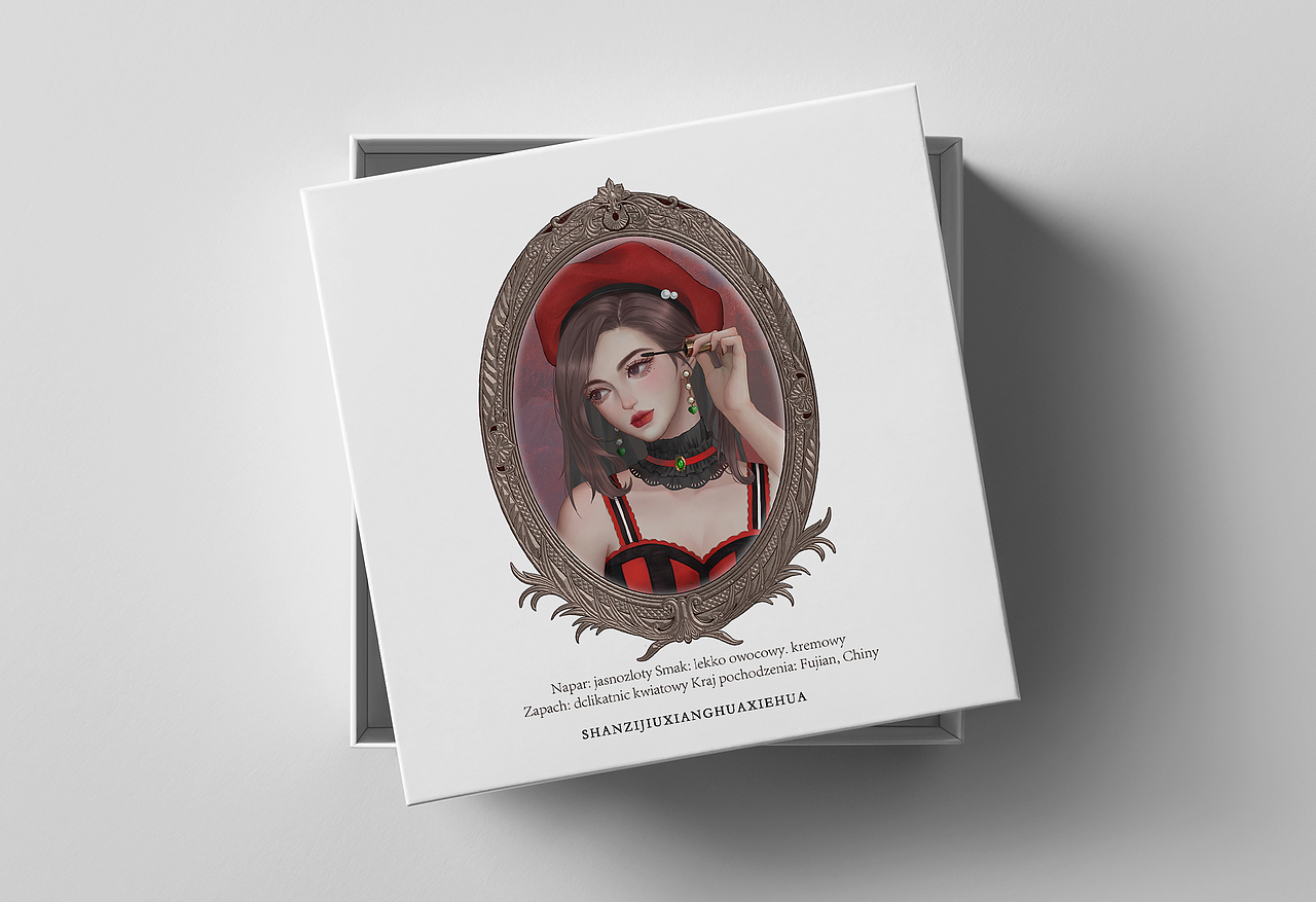 镜中妆系列（图ZMzIwNzc5Mjg0） - 艺术插画 - 站酷设计师珊子就想画些画原创素材 - 站酷ZCOOL