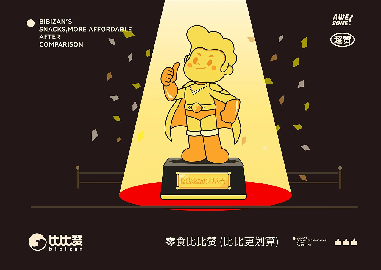 比比赞 休闲零食 品牌升级IP设计 