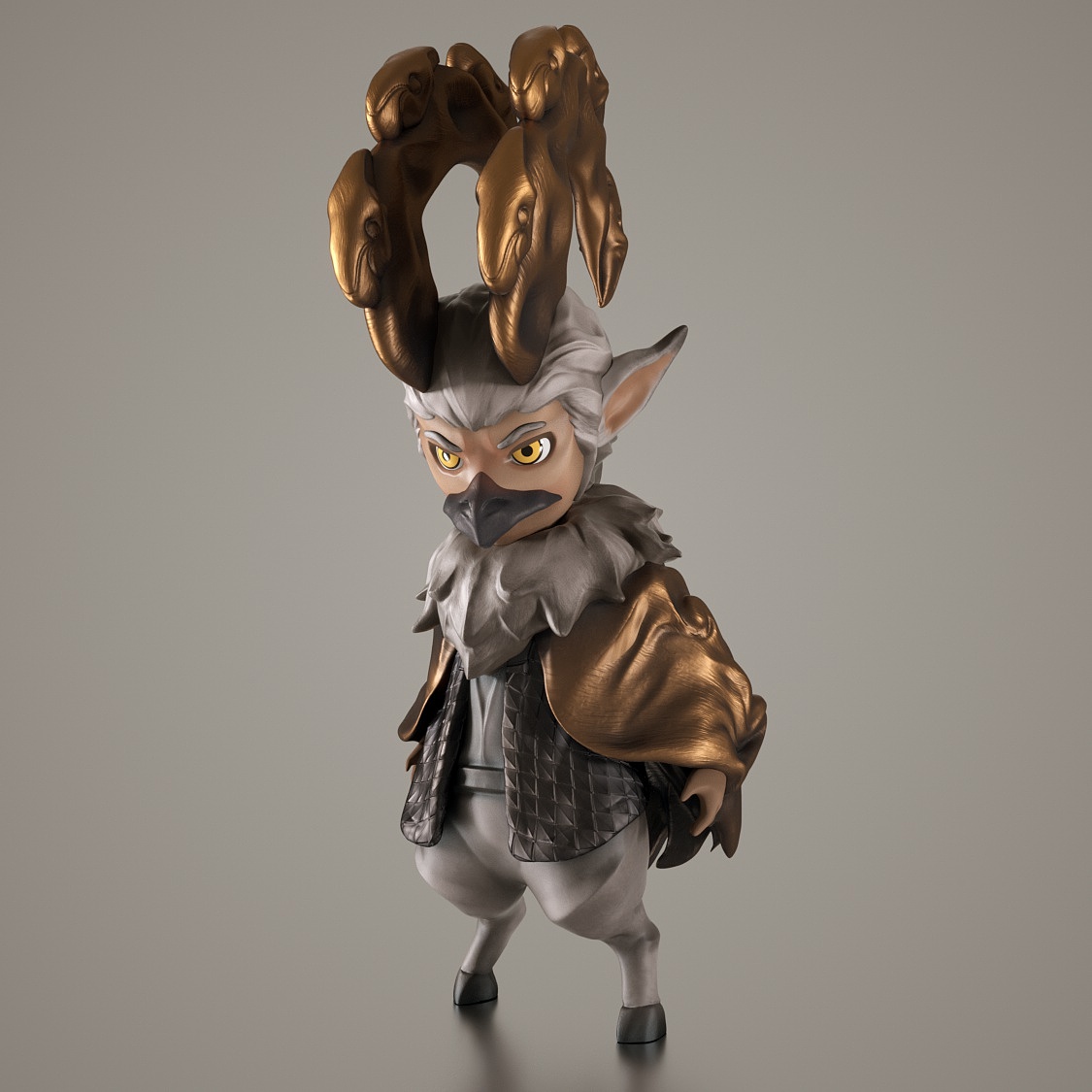 文物异想录-战国金怪兽q版拟人