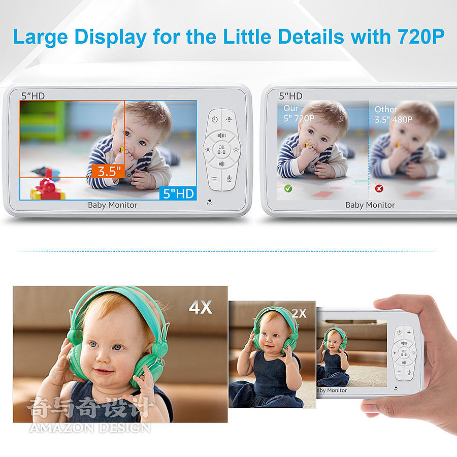 亚马逊跨境电商产品主图设计案例 监视器渲染设计