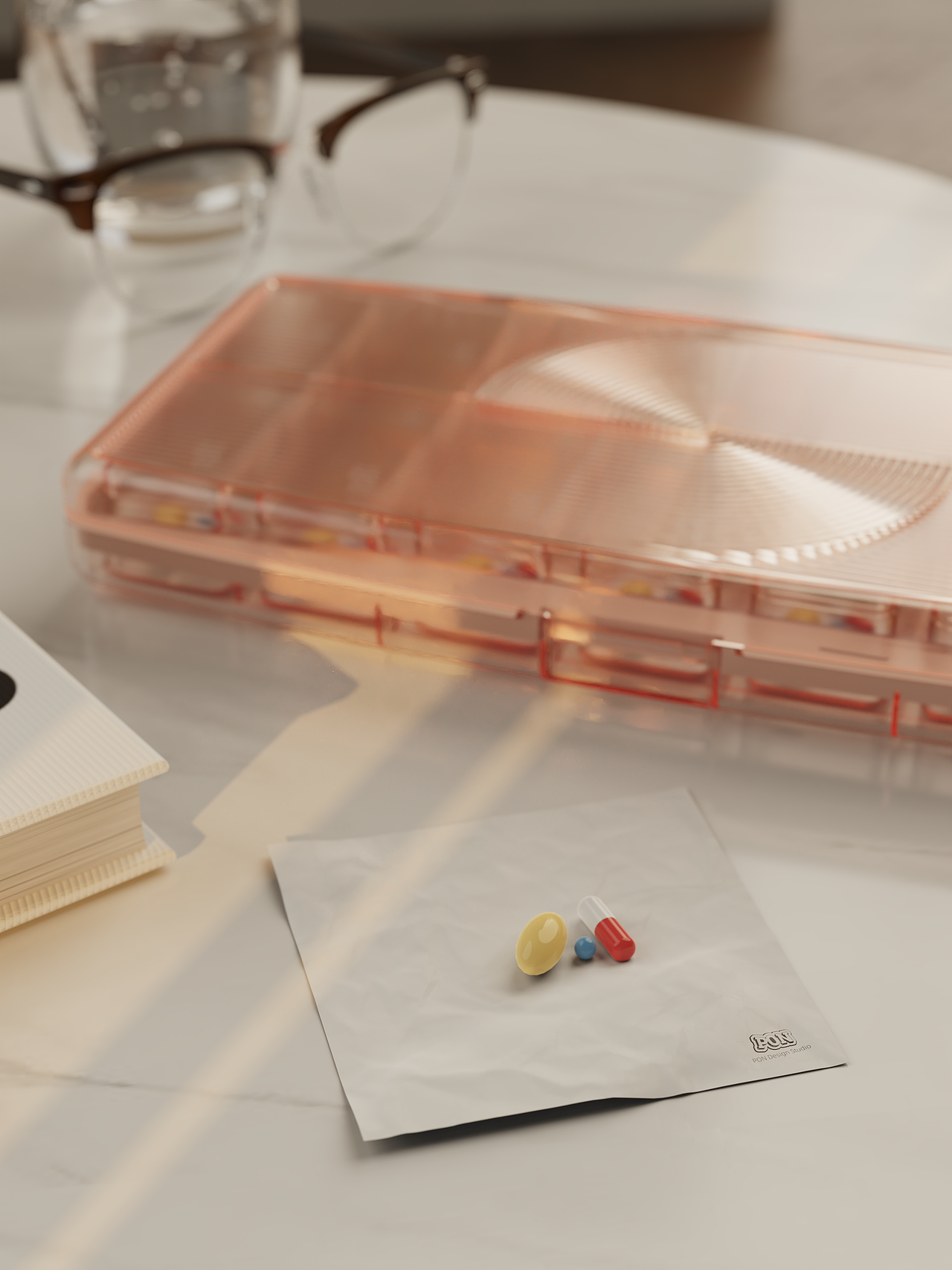 Pon | 分格便携药盒/Weekly Pill Organizer