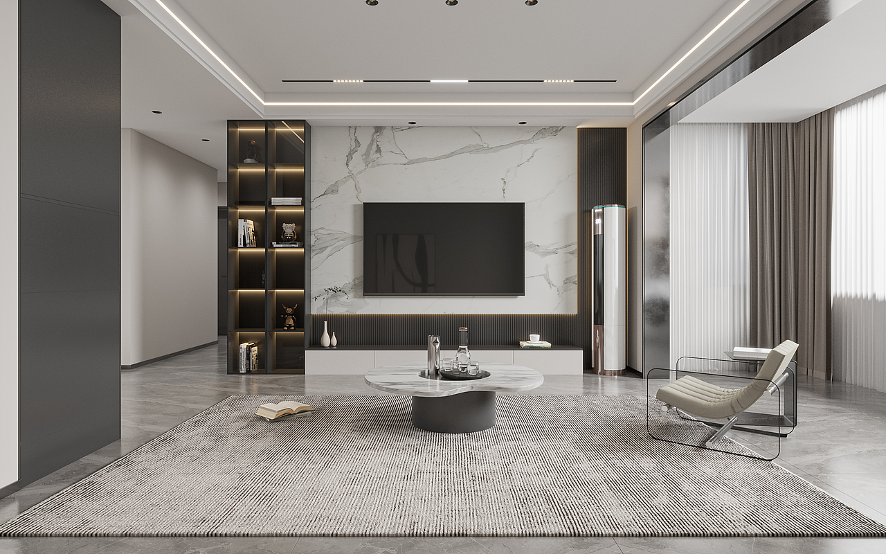 现代简约客餐厅-择木创建静静