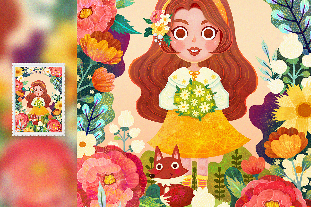 ~秘密花园系列插画——成长快乐~