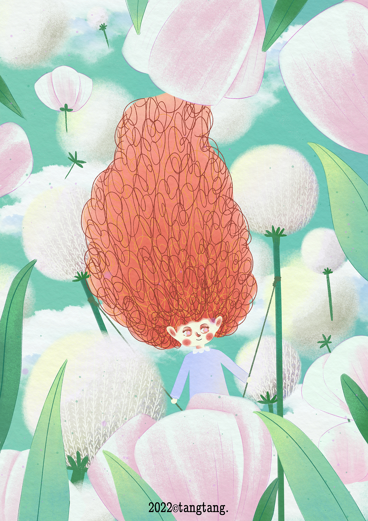 小卷毛的夏日之旅系列3（图ZMzA5OTQ1NTc2） - 商业插画 - 站酷设计师西柚子呀原创素材 - 站酷ZCOOL