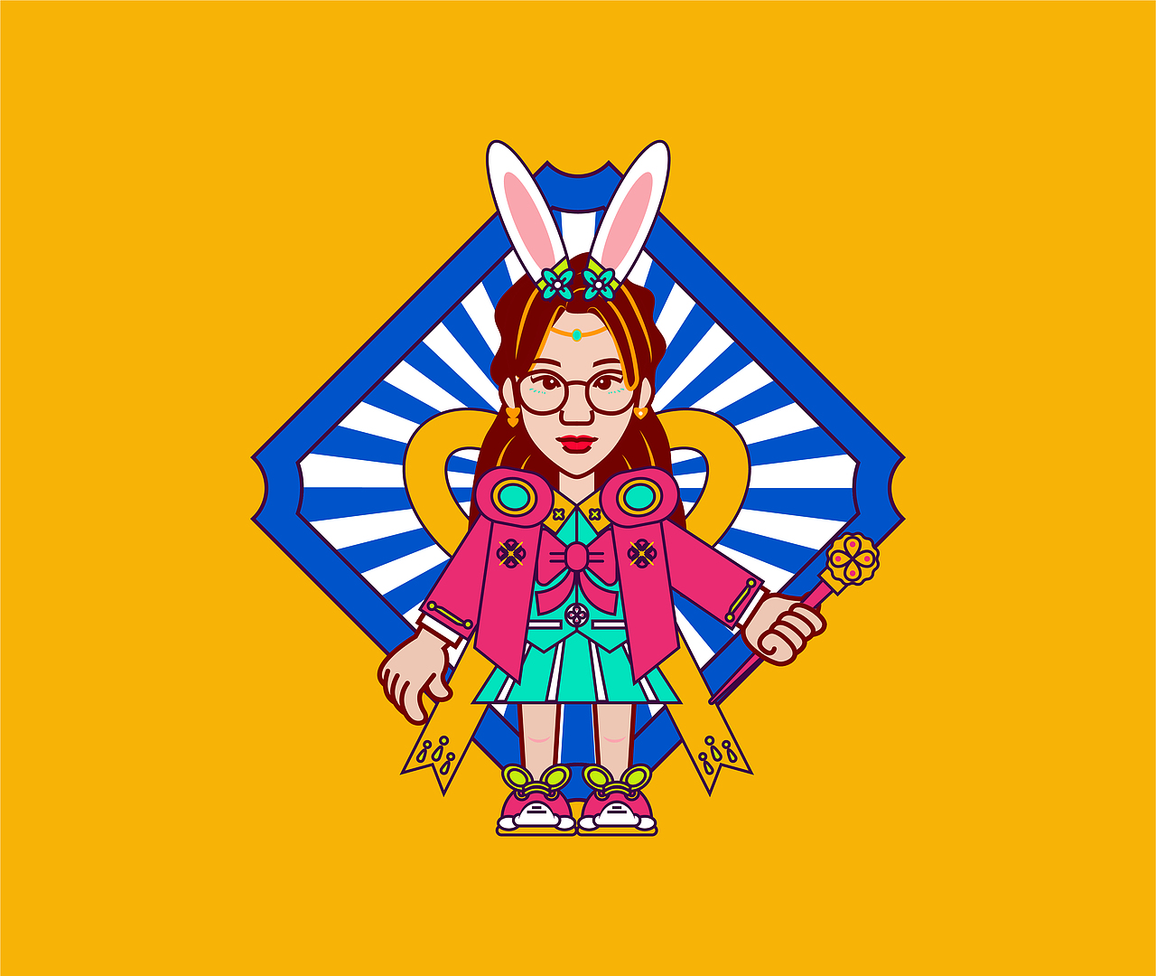 国潮插画-中秋佳节