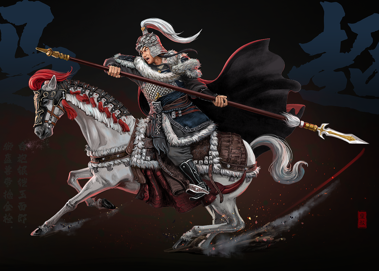 五虎上将——马超(图ZMzI3NTE3OTg0) - 创作习作 - 站酷设计师皇叔在画画原创素材 - 站酷ZCOOL