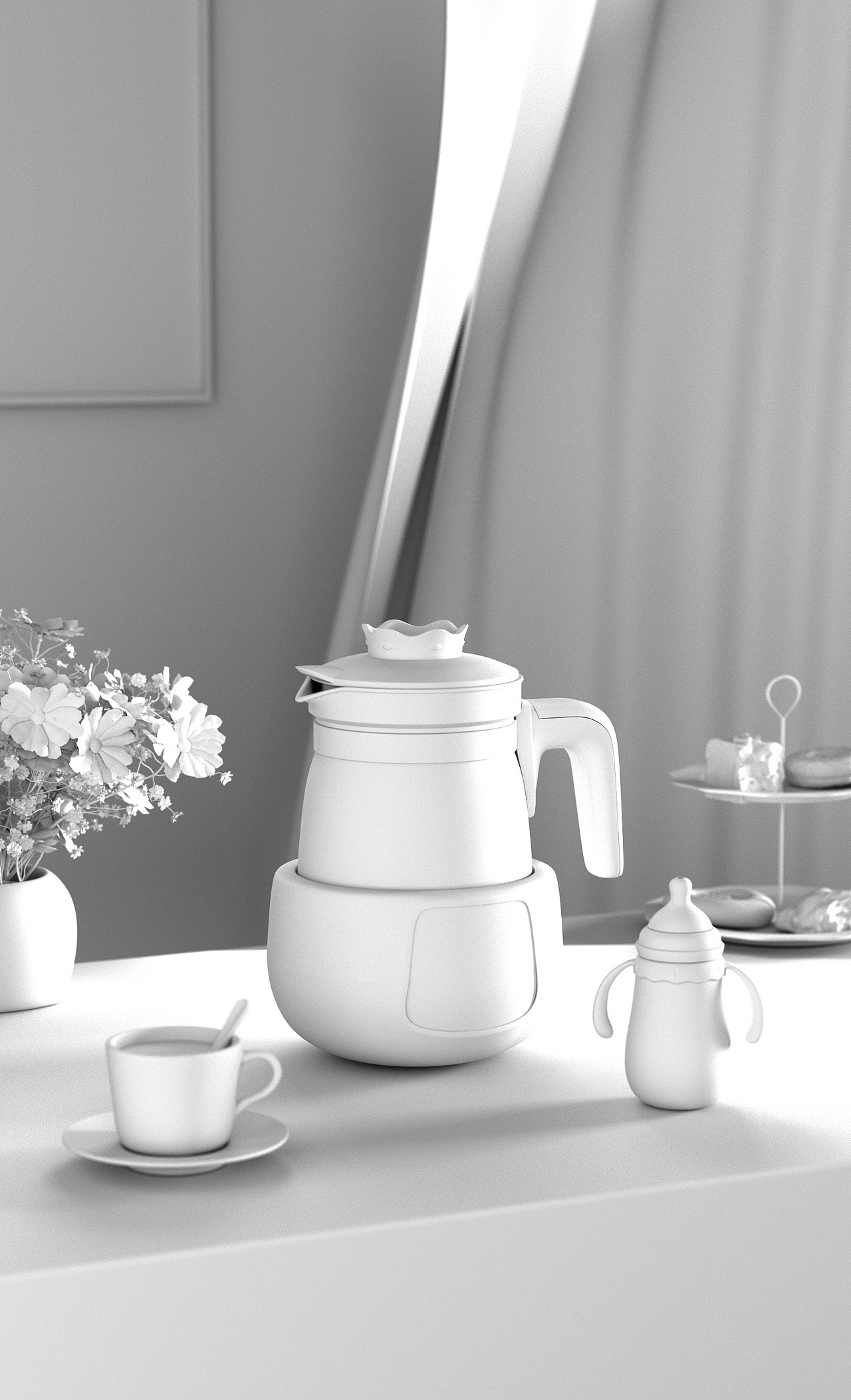 电子产品建模渲染