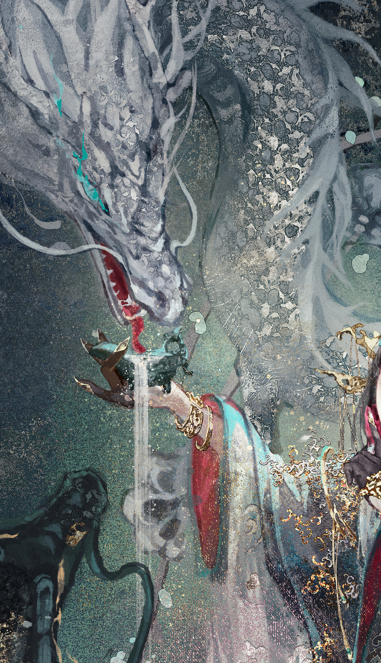 国宝拟人之春秋云纹铜禁（图ZMzQ0MzA3MzU2） - 艺术插画 - 站酷设计师画画的玉玉卿原创素材 - 站酷ZCOOL