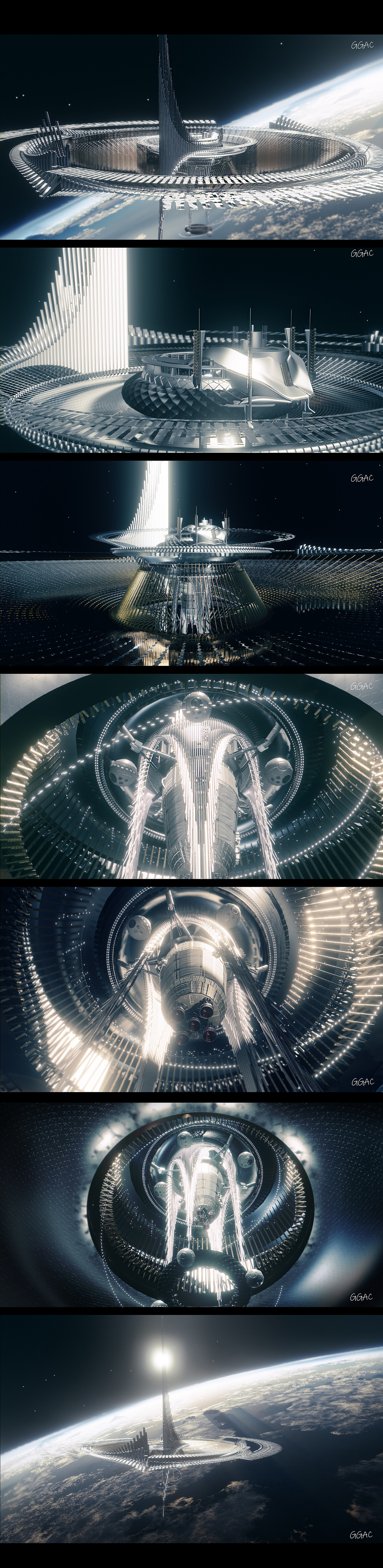 月亮河-科幻空间站设计（图ZMzM5ODI2MjE2） - 动画/影视 - 站酷设计师ArtDj原创素材 - 站酷ZCOOL