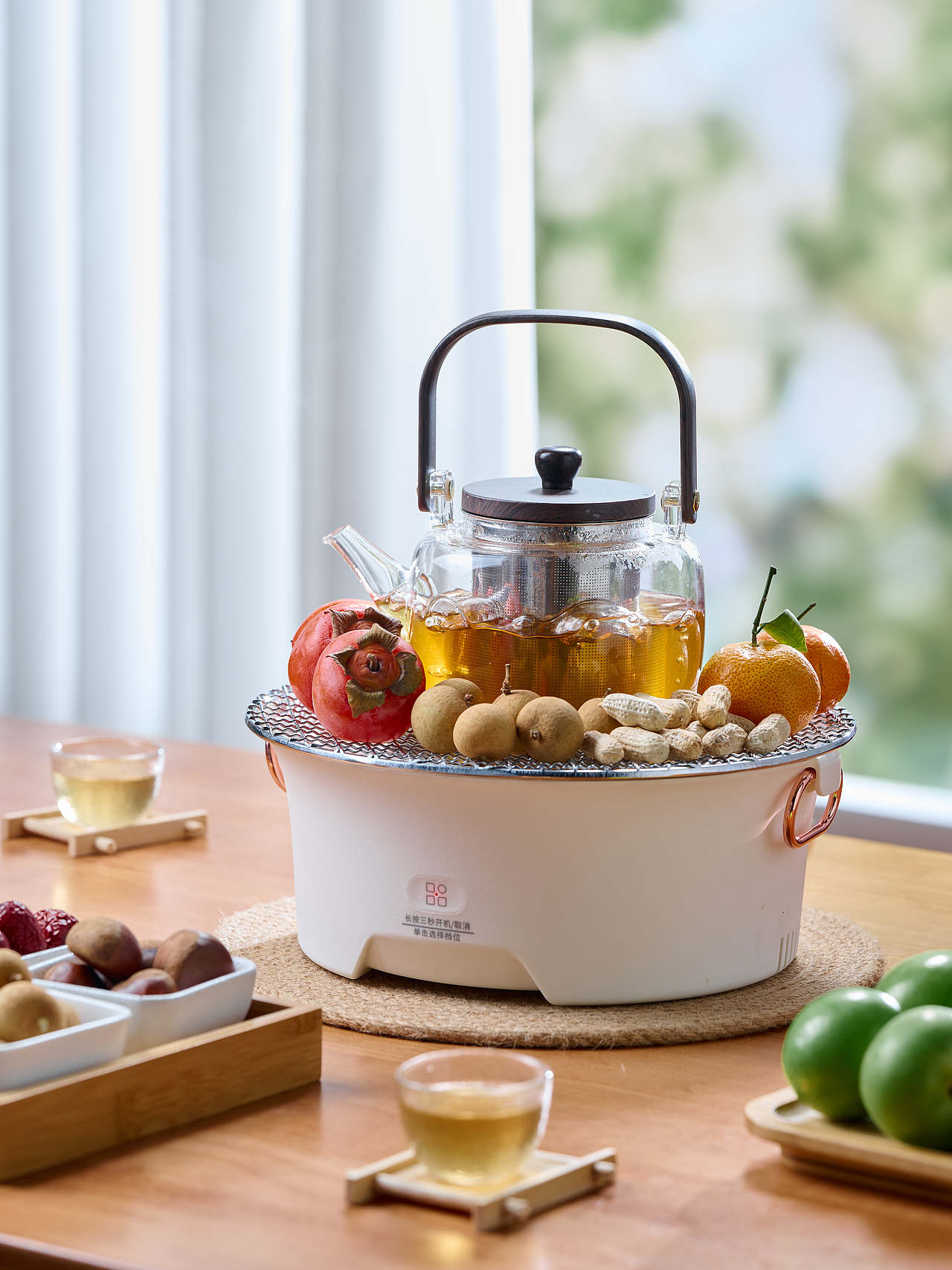 华凌围炉煮茶器/美的烧烤盘/户外露营拍摄