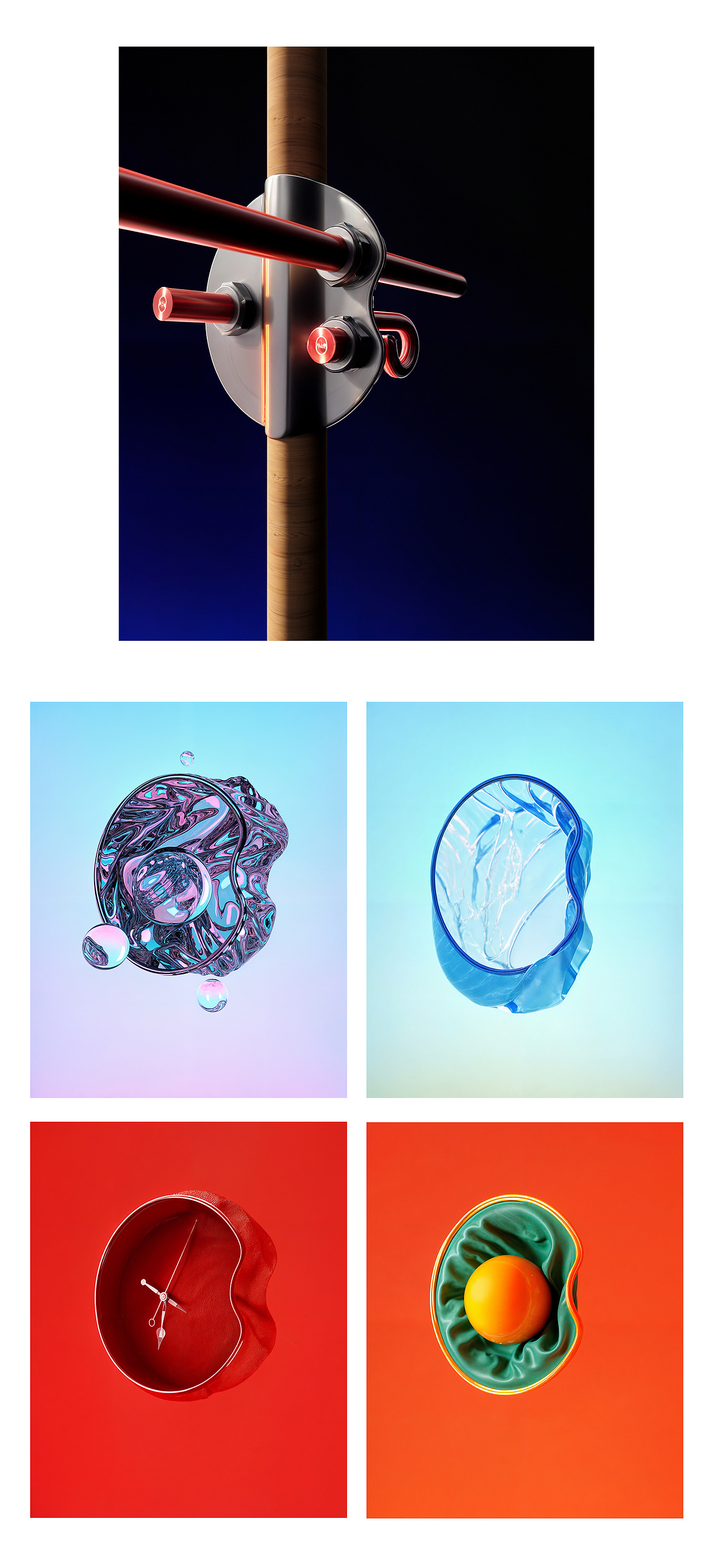 100个图形符号延展探索实验(C4D和AI的一些碰撞)