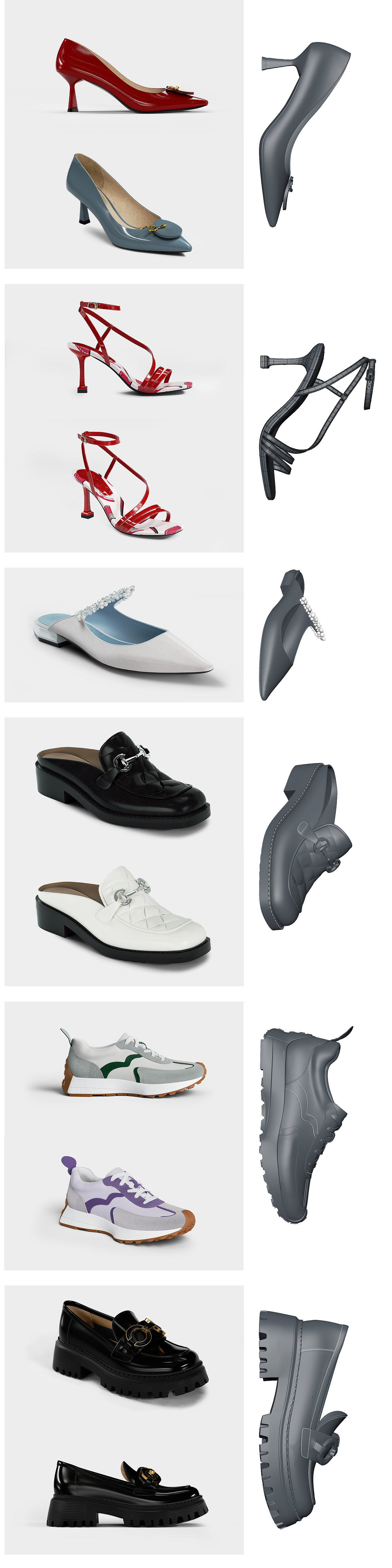 一些关于鞋的写实建模渲染