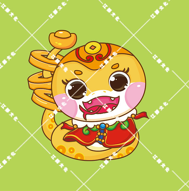 蛇年卡通设计（图ZMzY4ODg5MDI4） - IP形象 - 站酷设计师JT江豚文化原创素材 - 站酷ZCOOL