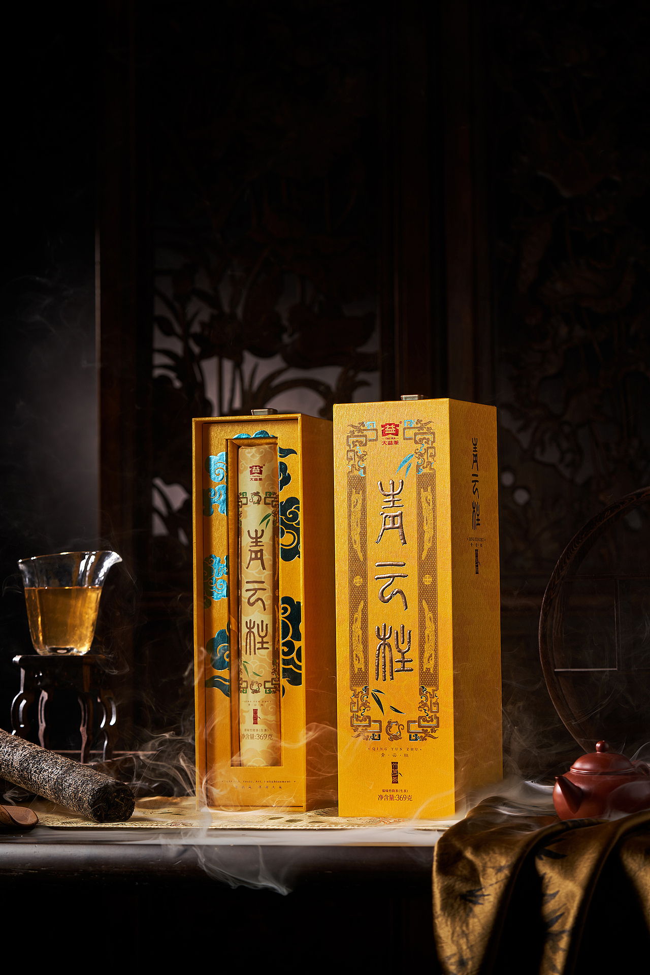 大益普洱茶·青云柱产品包装（图ZMzcwNTIyMzI0） - 包装 - 站酷设计师TEADesign原创素材 - 站酷ZCOOL