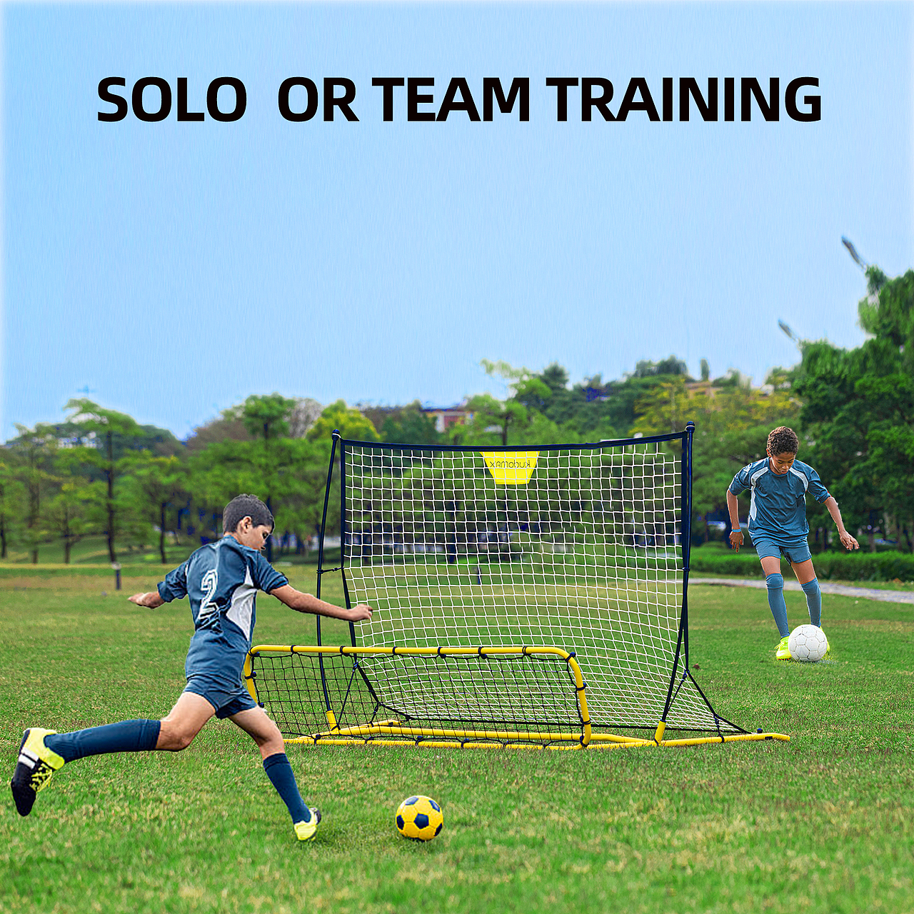 足球训练高低反弹网亚马逊主图设计