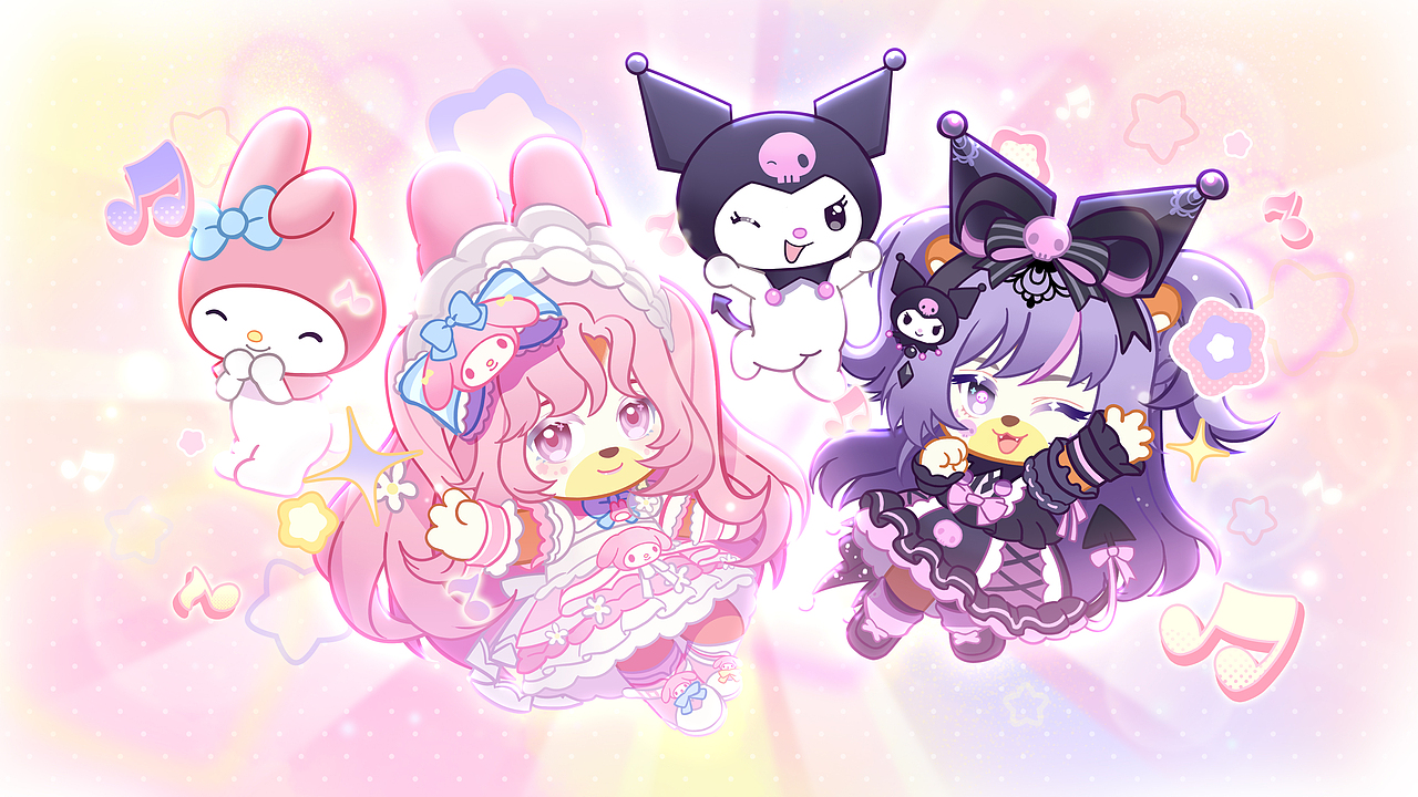 【奥比岛手游】酷洛米&美乐蒂联动MV《音符派对》