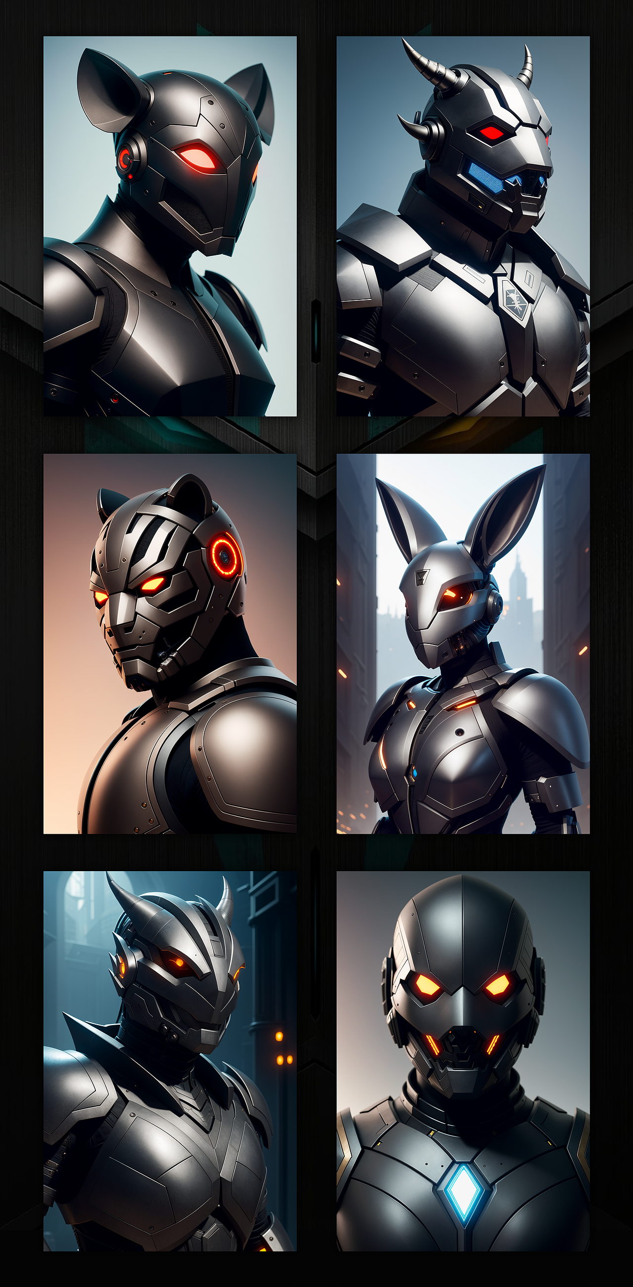 AI生成的几种不同风格十二生肖