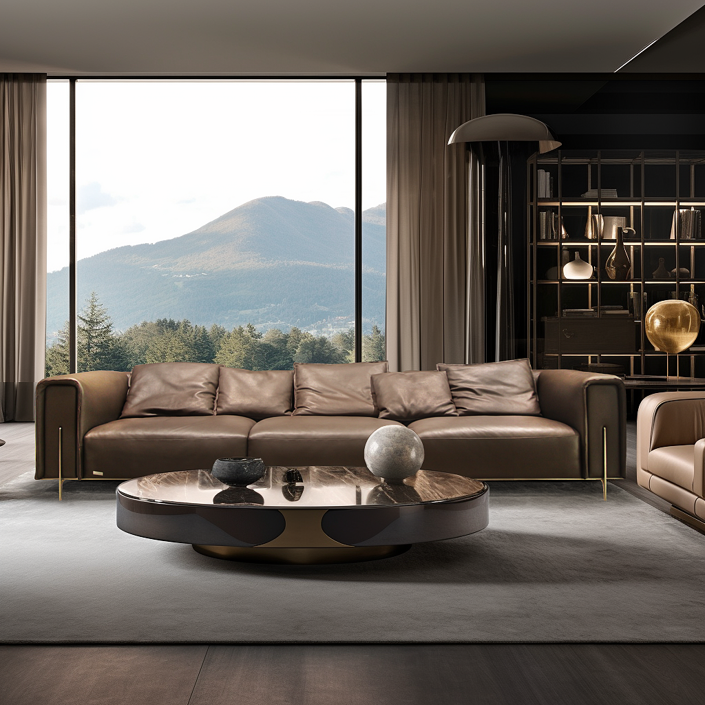 潘文星皮沙发场景搭配