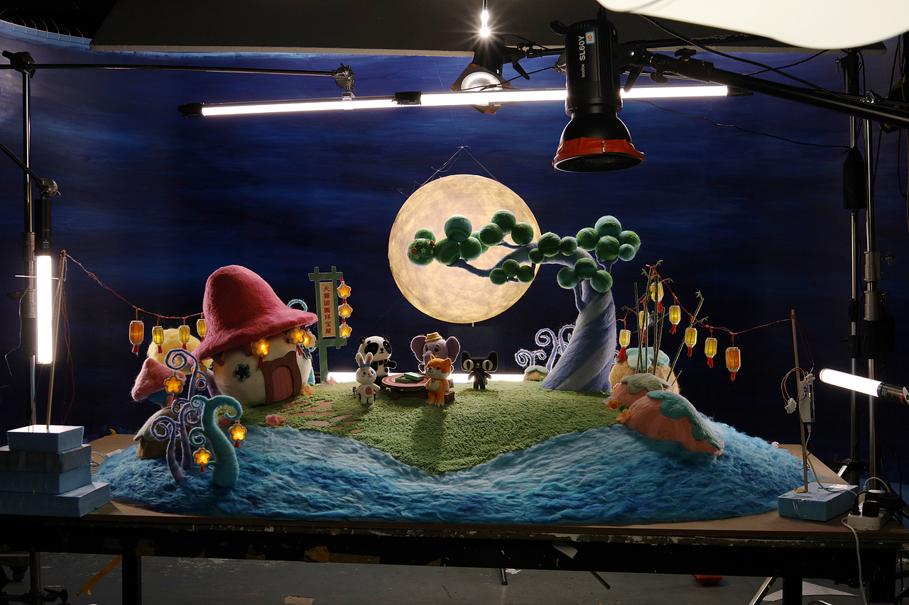 天猫羊毛毡定格动画广告:加入中秋礼盒环保内卷!_蒸汽工场-站酷zcool