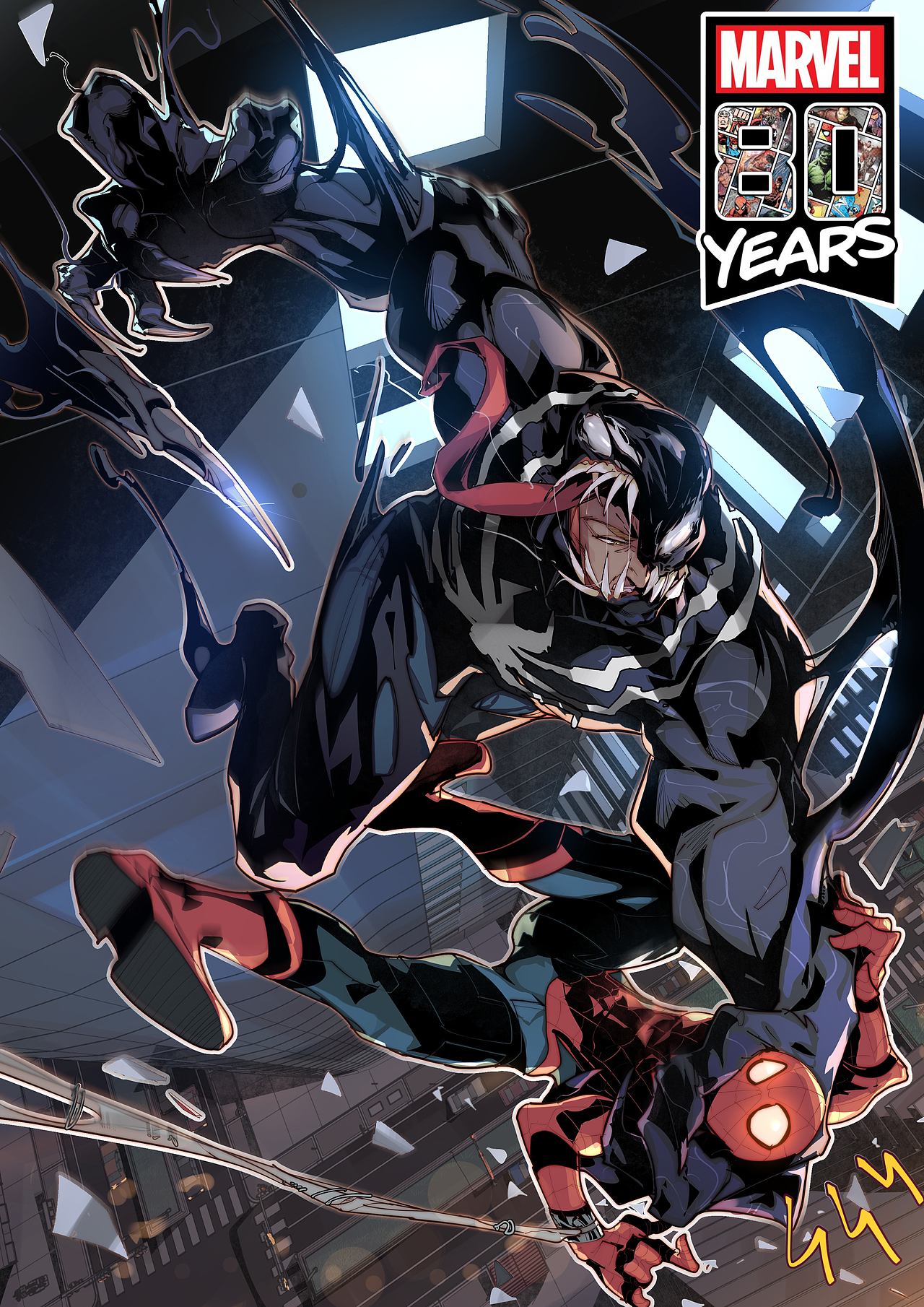 漫威八十周年变体封面（图ZMzM2NDQ0MjIw） - 单幅漫画 - 站酷设计师Kyabia_YU原创素材 - 站酷ZCOOL