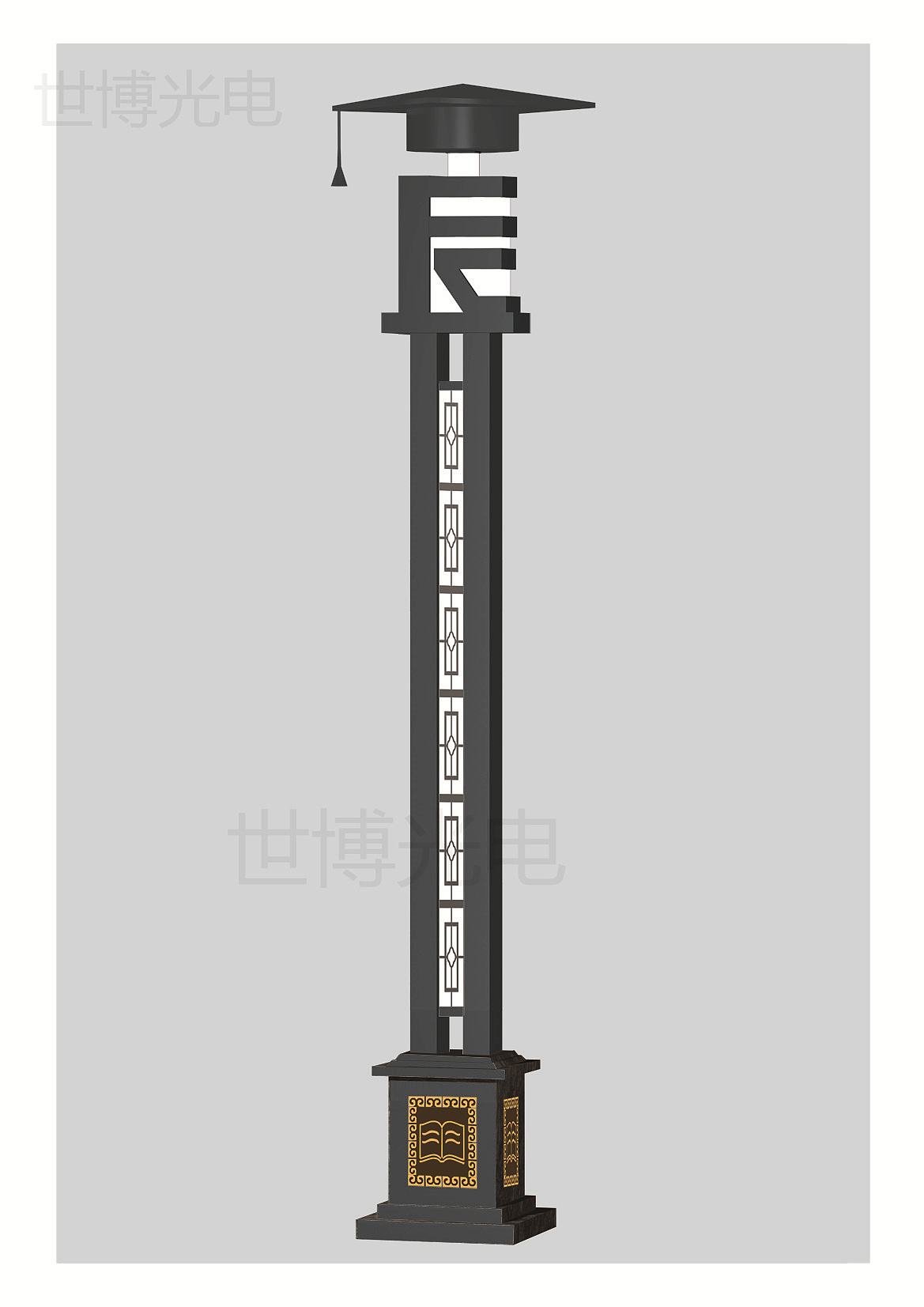 世博校园景观灯柱 创新学校园区景观灯定制 创新景观灯（图ZMzA2NjA1NzI4） - 环境/建筑摄影 - 站酷设计师世博光电景观灯原创素材 - 站酷ZCOOL