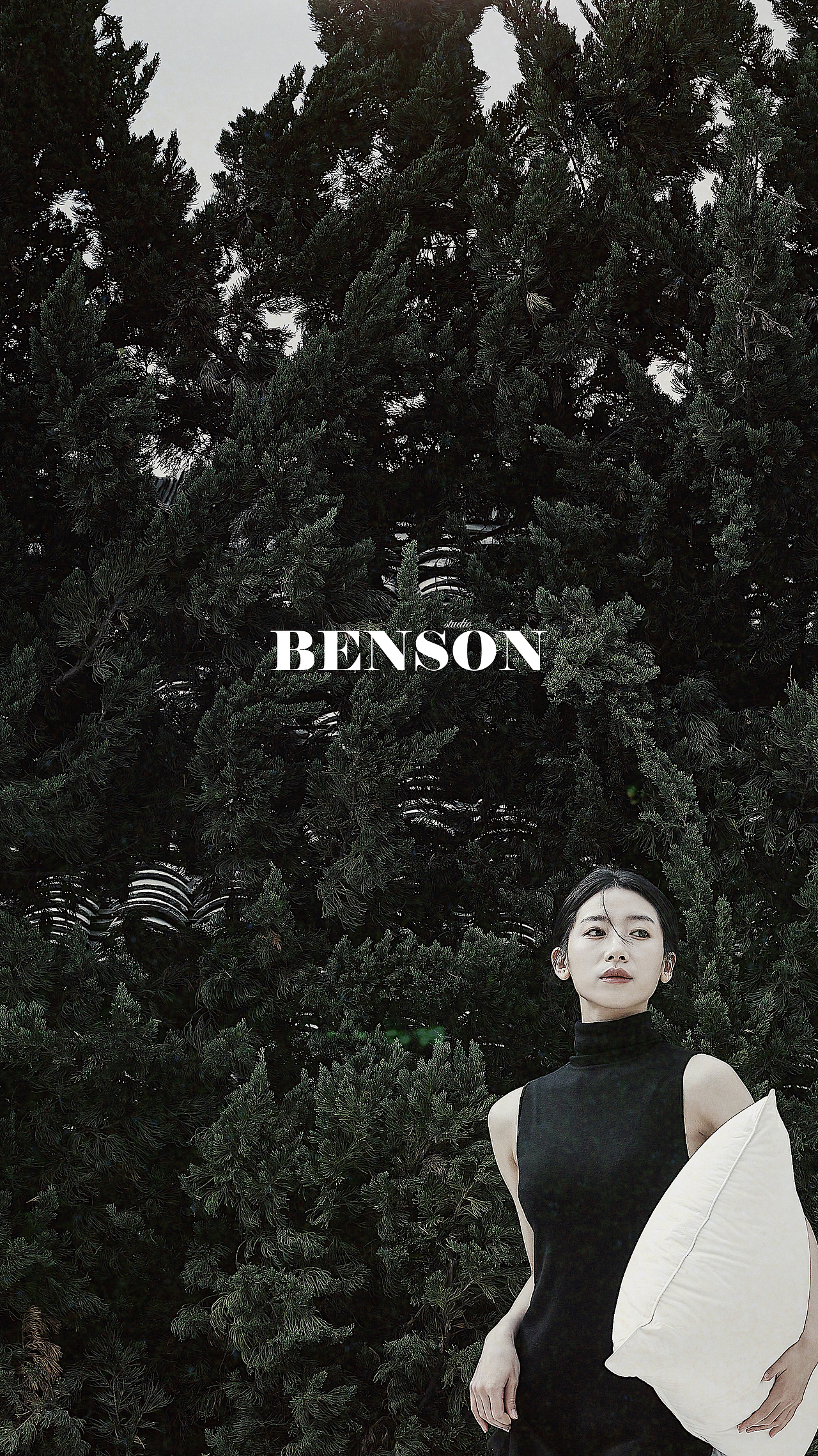 枕头被子和模特/杭州家纺床品摄影