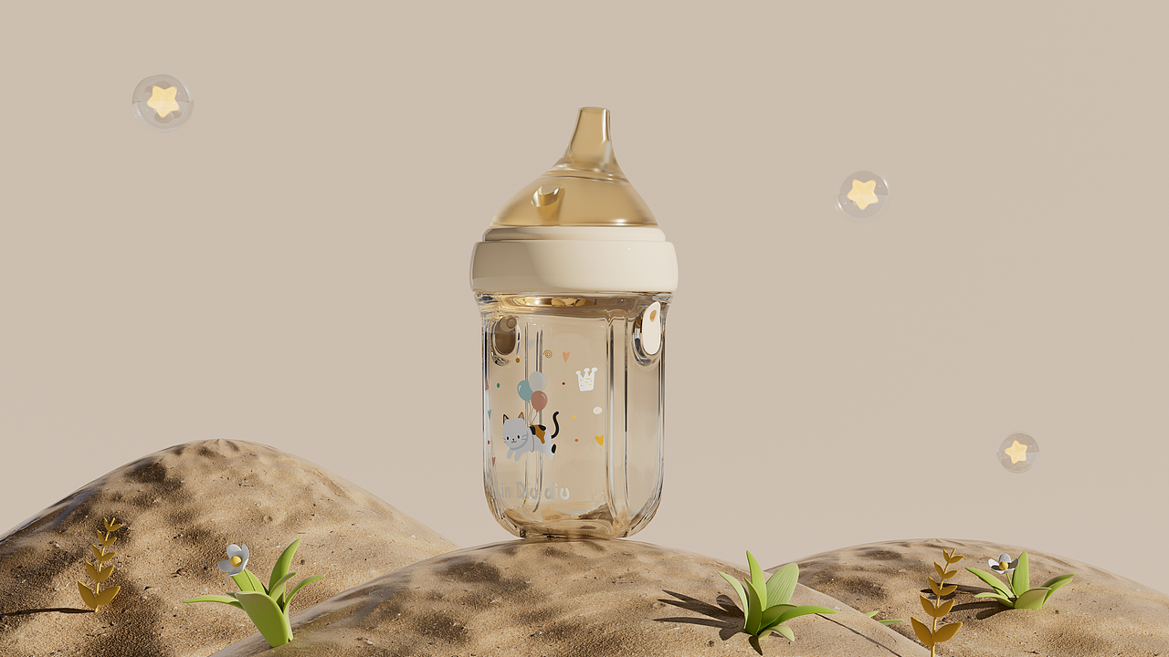 奶瓶设计+建模+渲染（图ZMzQyODc3Mzcy） - 生活用品 - 站酷设计师ZHONGDC原创素材 - 站酷ZCOOL