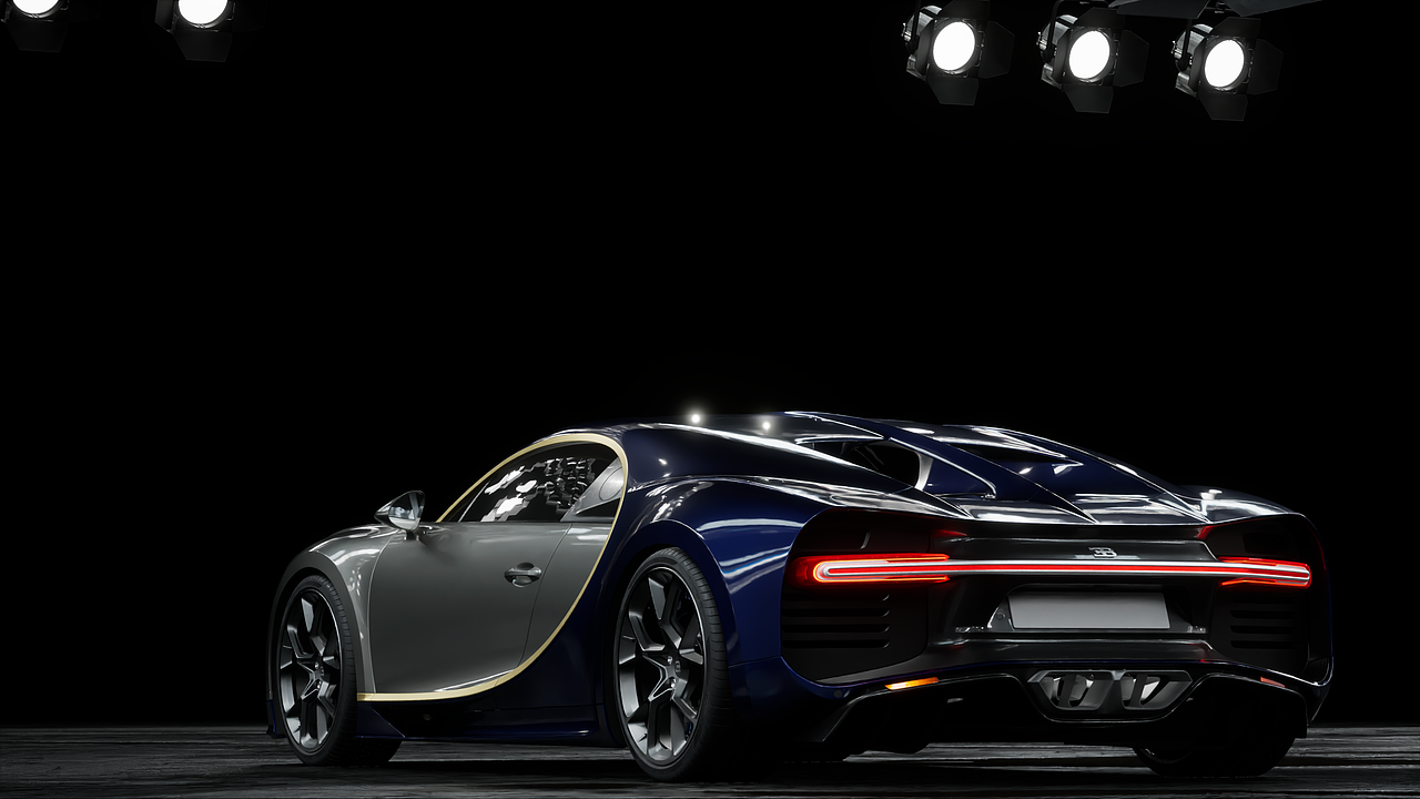 布加迪chiron渲染练习(ue4pathtracing)