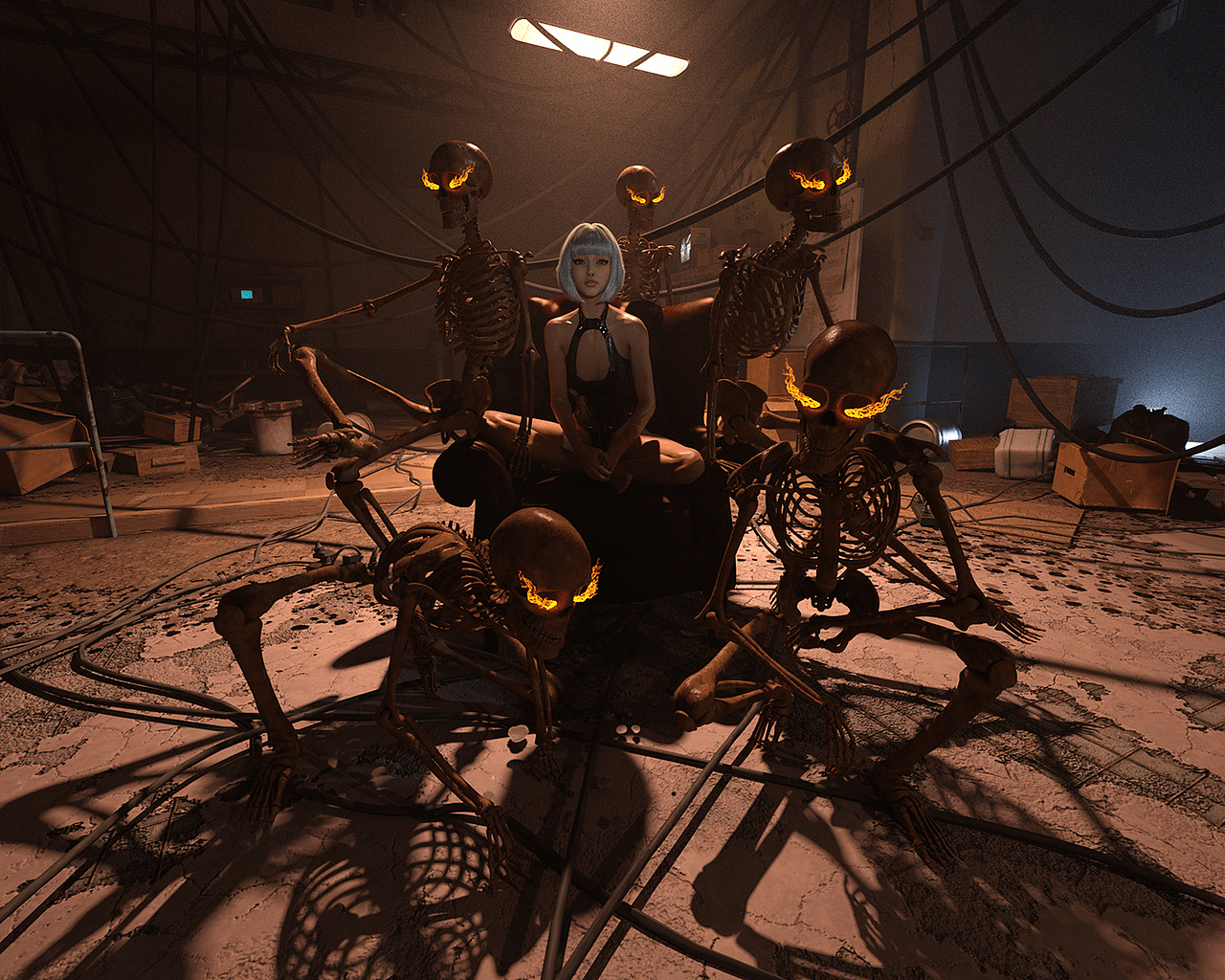 7 unique 3D characters anime-style