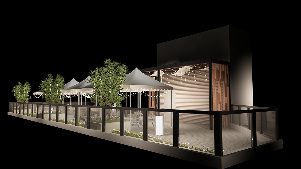 欧式户外场景亮化设计3D效果图（图ZMzQzMjU4NTky） - 场景 - 站酷设计师3D设计师NG男原创素材 - 站酷ZCOOL